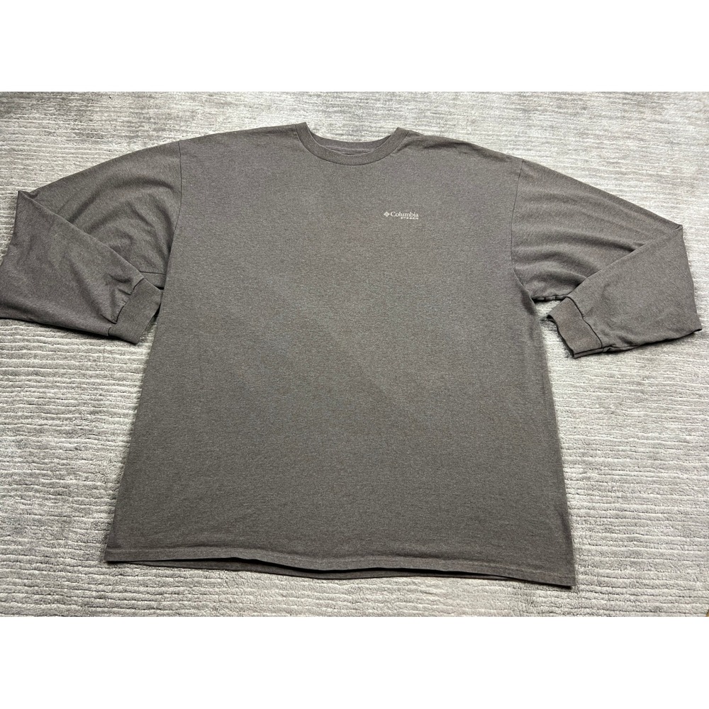 Columbia T-Shirt Mens XXL Brown PHG Elements of Hunting Graphic Long Sleeve Tee
